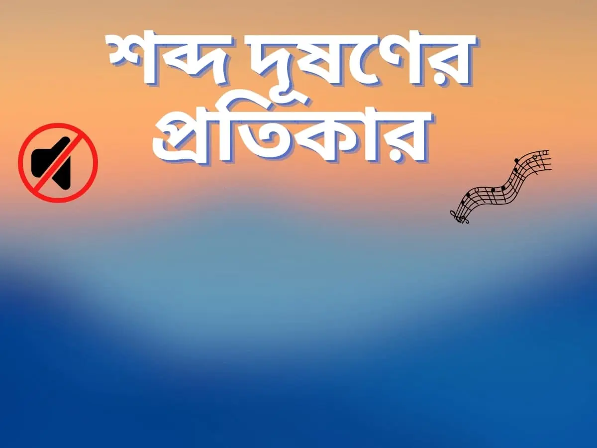 শব্দ দূষণের প্রতিকার