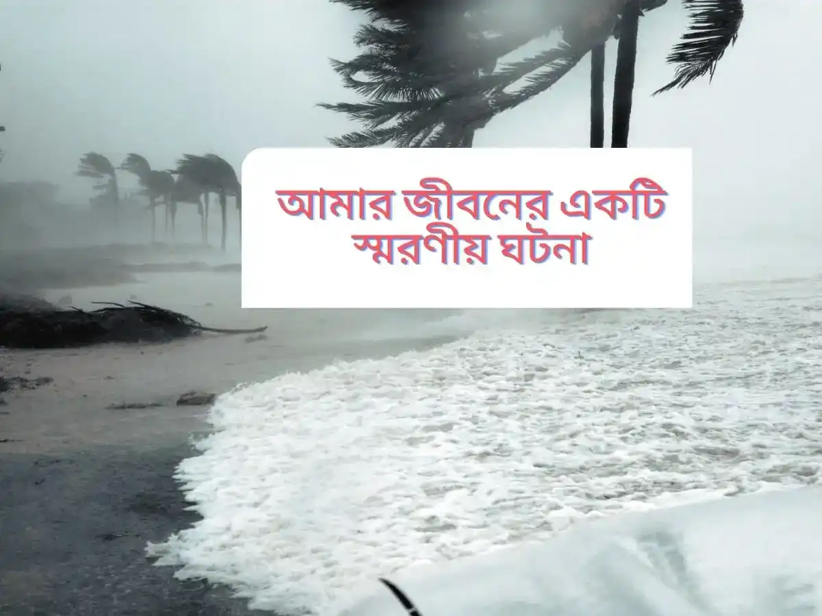 আমার জীবনের একটি স্মরণীয় ঘটনা